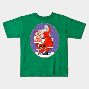 Santa Tatts Kids T-Shirt